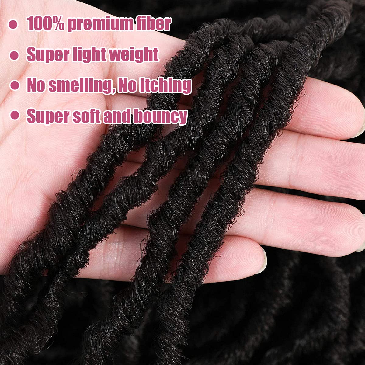Desire4hair 36-inch soft locs whole strand texture close-up highlighting natural look.