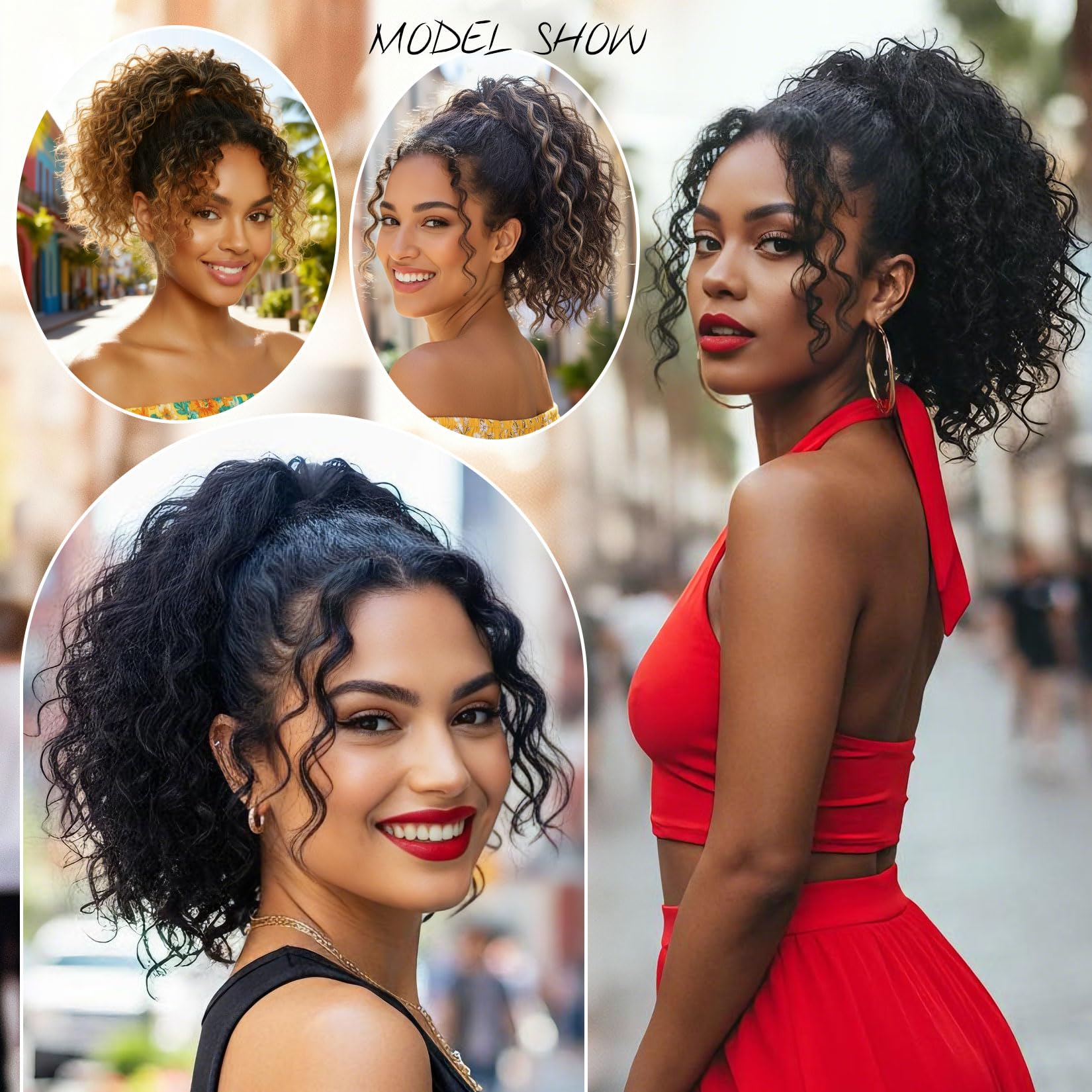 Detean 6inch base ponytail offers fullness and natural blend.