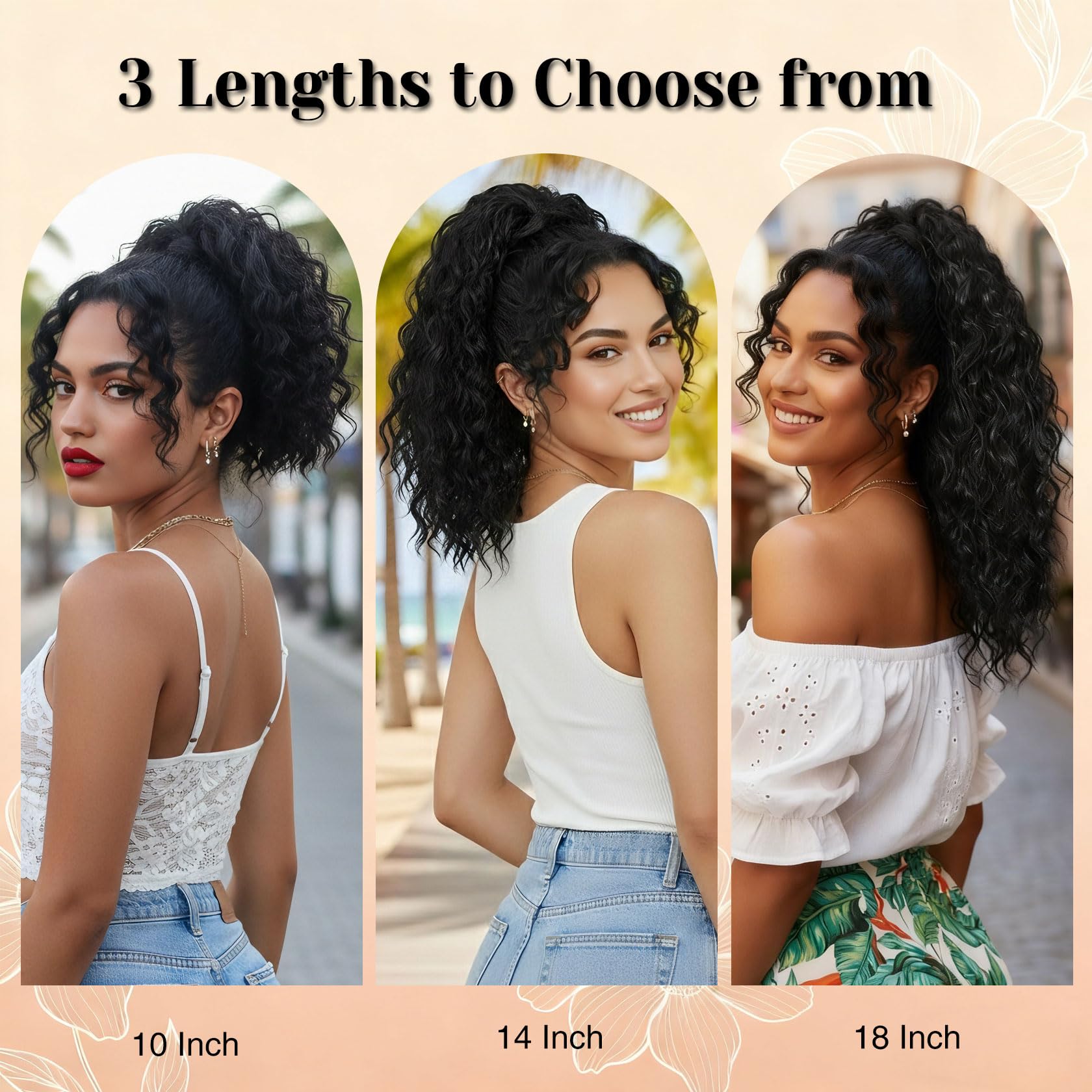 Detean fluffy natural looking ponytail blends for seamless style.