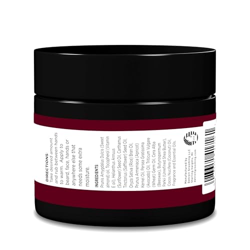 Detroit Grooming Co beard butter texture close-up shows non-greasy, fast-absorbing hydration.