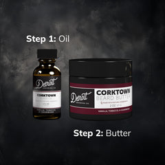 Detroit Grooming Co Corktown bundle display showcasing complete beard care set