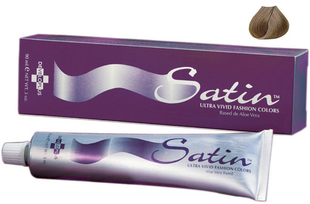 Developlus Satin Color 7N Blonde 3oz tube for vibrant, fade-resistant blonde coverage.