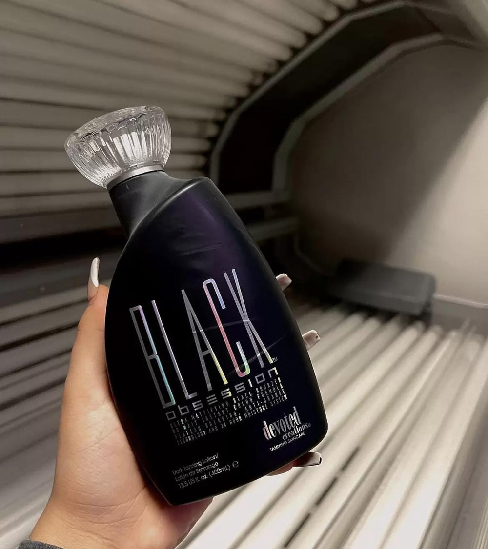 Devoted Creations Black Obsession Kakadu Plum ingredient emphasizes redness-reducing, radiant glow.