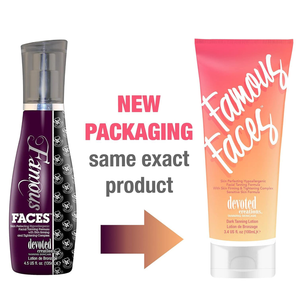 Devoted Creations Famous Faces application on hand shows smooth, even facial coverage.
