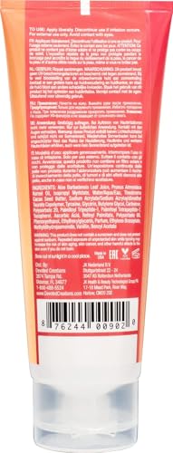 Devoted Creations Famous Faces hypoallergenic formula close-up highlights gentle skincare benefits.