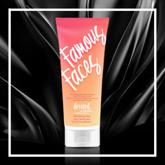 Devoted Creations Famous Faces skin absorption demonstrates quick-drying feel.