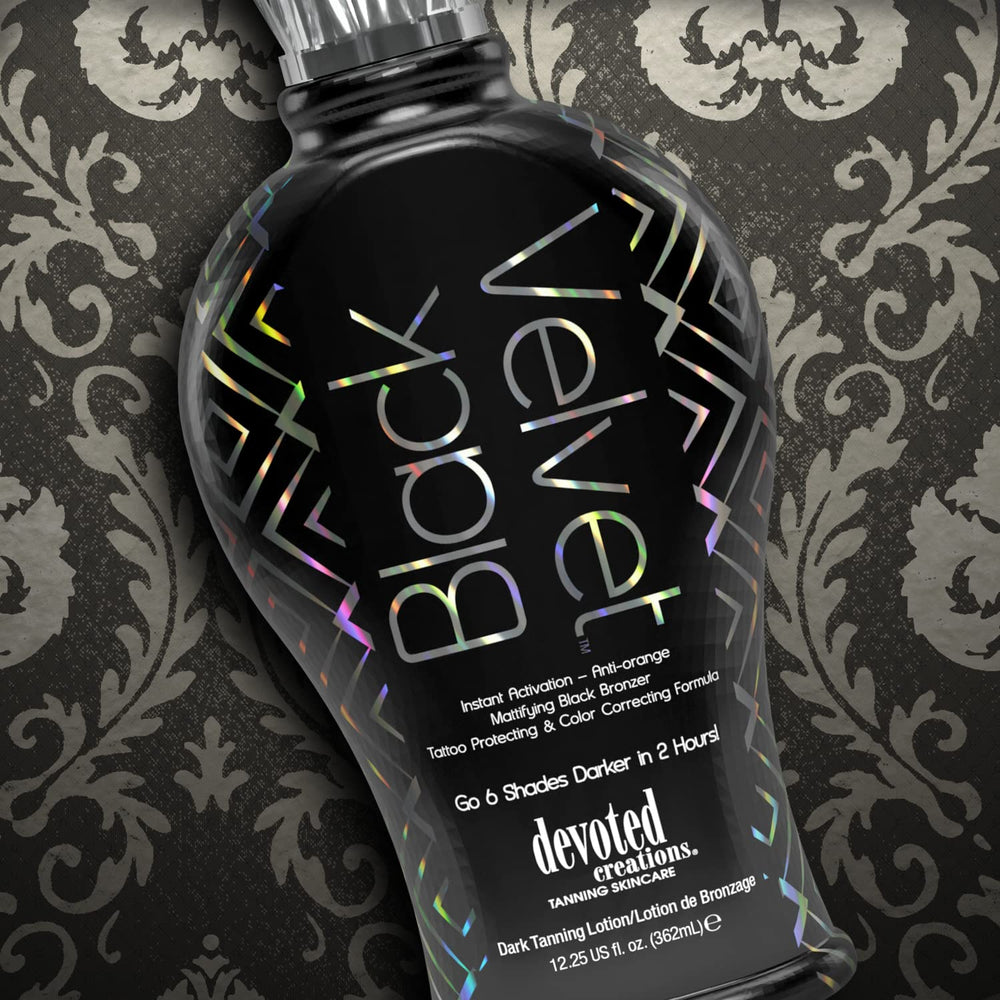 Devoted Creations Orchid Noir fragrance adds a luxury scent during tanning.