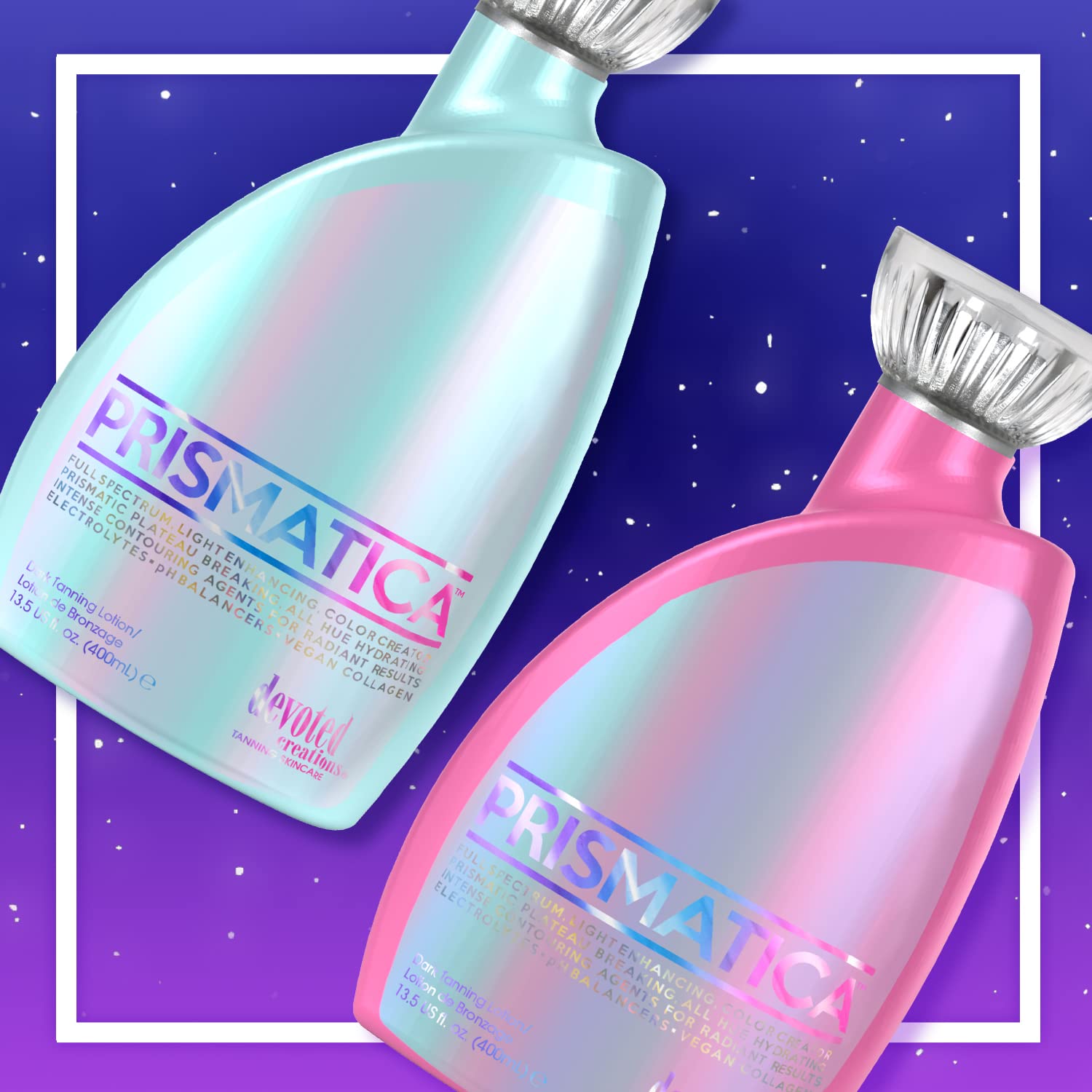 Devoted Creations Prismatica hydration electrolytes emphasize moisture retention benefits.