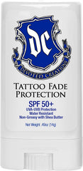 Devoted Creations tattoo fade stick close-up showing shea butter formula.