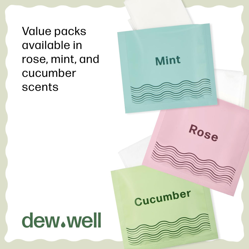 Dew Well Deodorant Wipes on airplane illustrate travel-friendly hygiene.