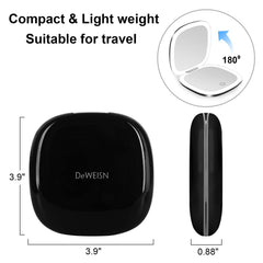 deweisn compact mirror 10x magnification close-up for detail work like eyeliner