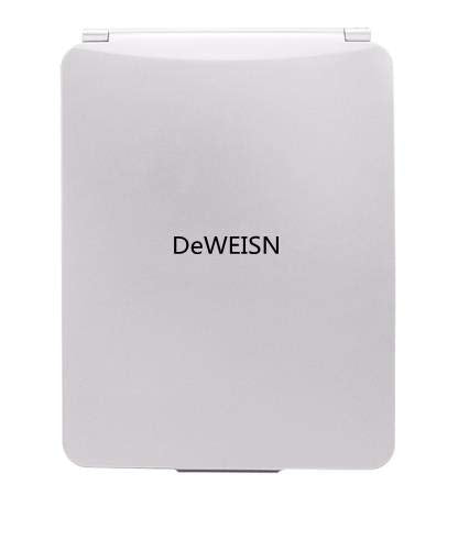 deweisn foldable 2 cm thick mirror stays slim when packed for travel.