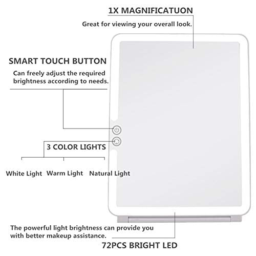 deweisn usb rechargeable mirror powers without disposable batteries via micro usb.