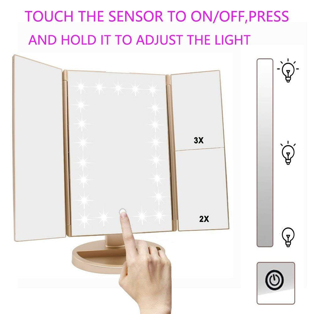 deweisn mirror features 180° swivel for custom viewing angles