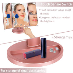 deweisn vanity mirror dual-power USB or battery operation
