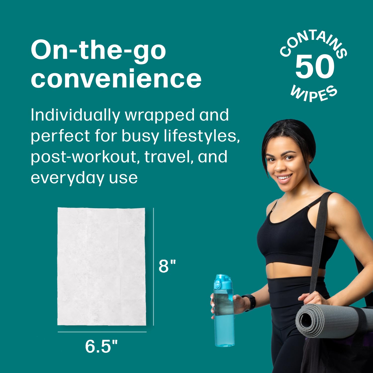 Dew Well Deodorant Wipes mint-scent for energizing freshness