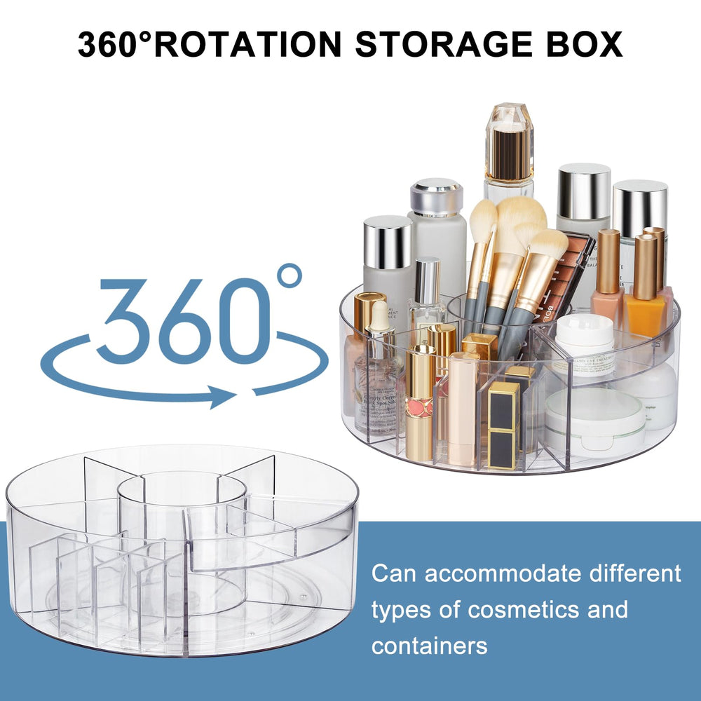 Dezzer six-divider compartment keeps brushes and lipsticks neatly organized.