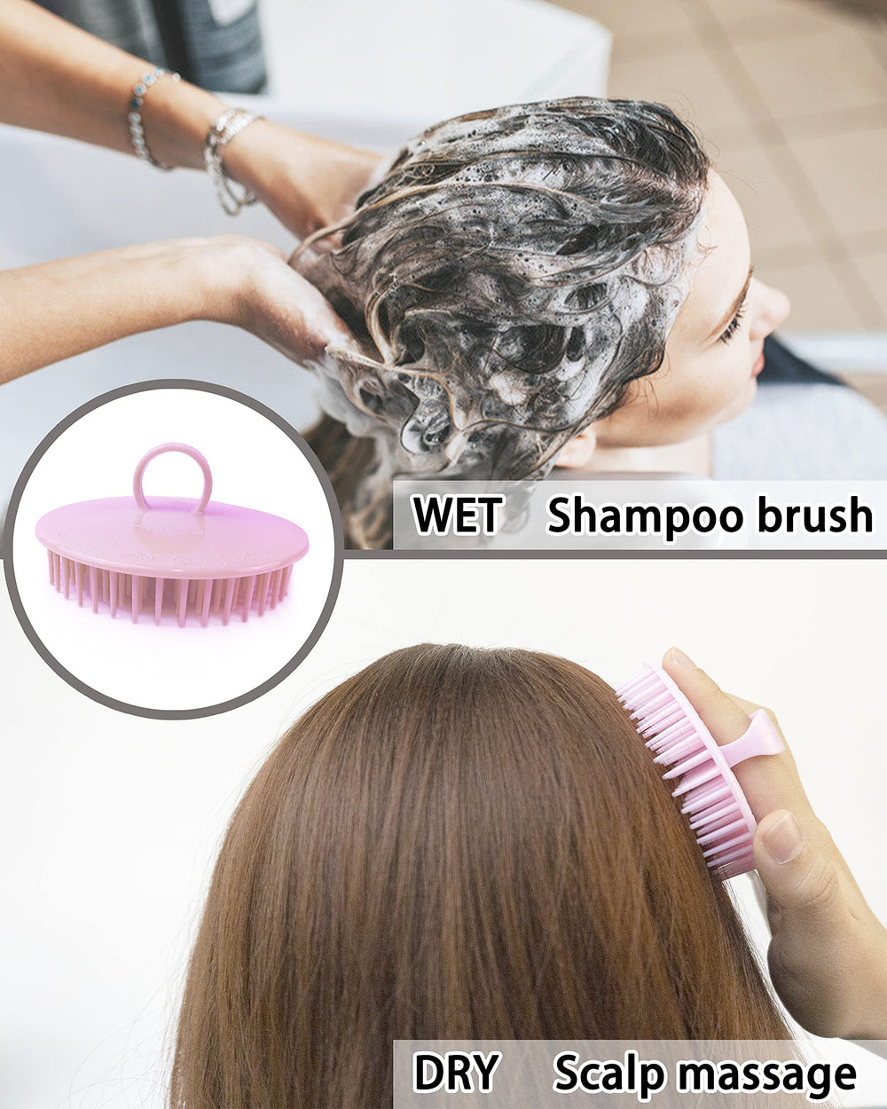 DF DUALFERV dandruff and oil-control scrubber promotes cleaner-looking scalp