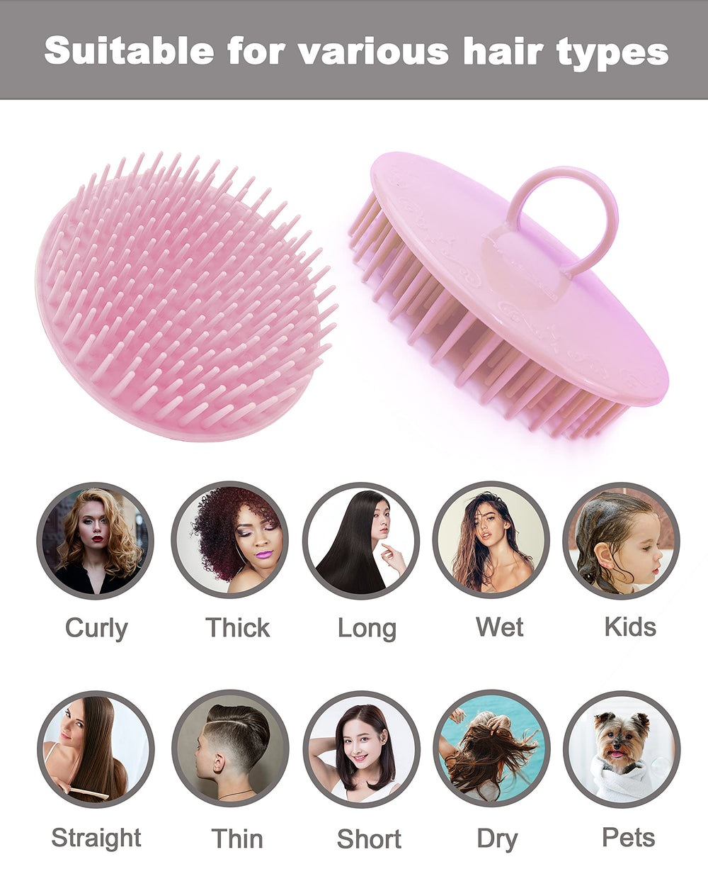 DF DUALFERV gift-packaged six-piece scalp scrubber for easy giving