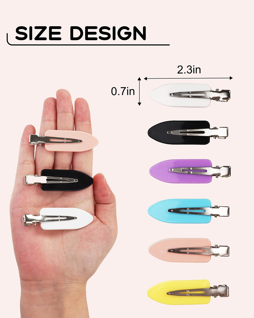 DF DUALFERV lightweight clip at 3 g ideal for all-day comfort