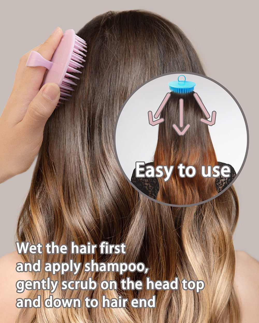 DF DUALFERV portable scalp brush is lightweight for travel