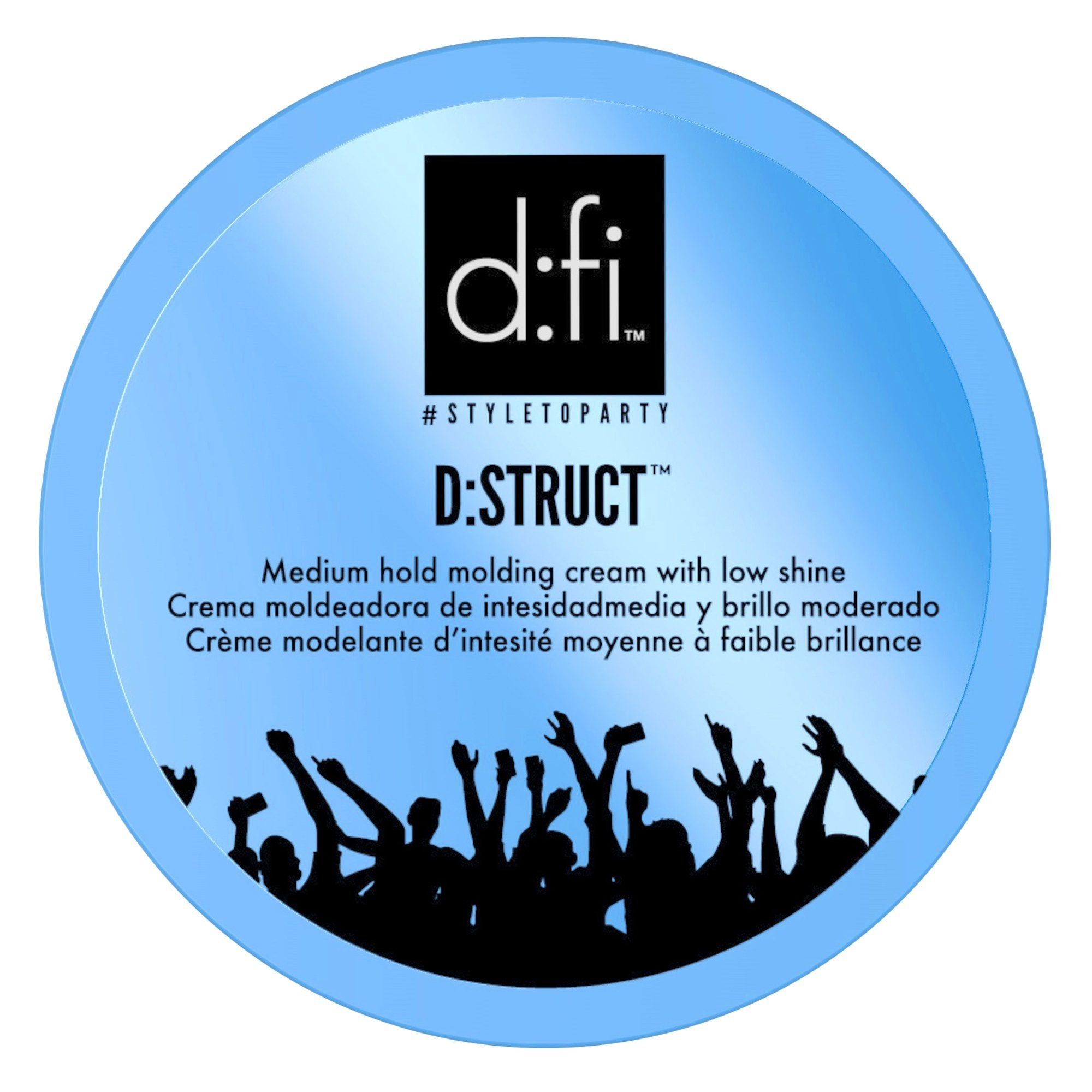D:fi D:Struct Molding Creme 5oz jar provides flexible hold for defined styles.