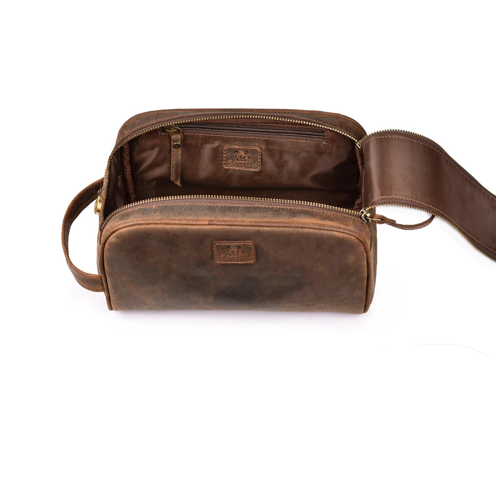 DHAMPOOH Durable stitching leather travel essentials for long-lasting use