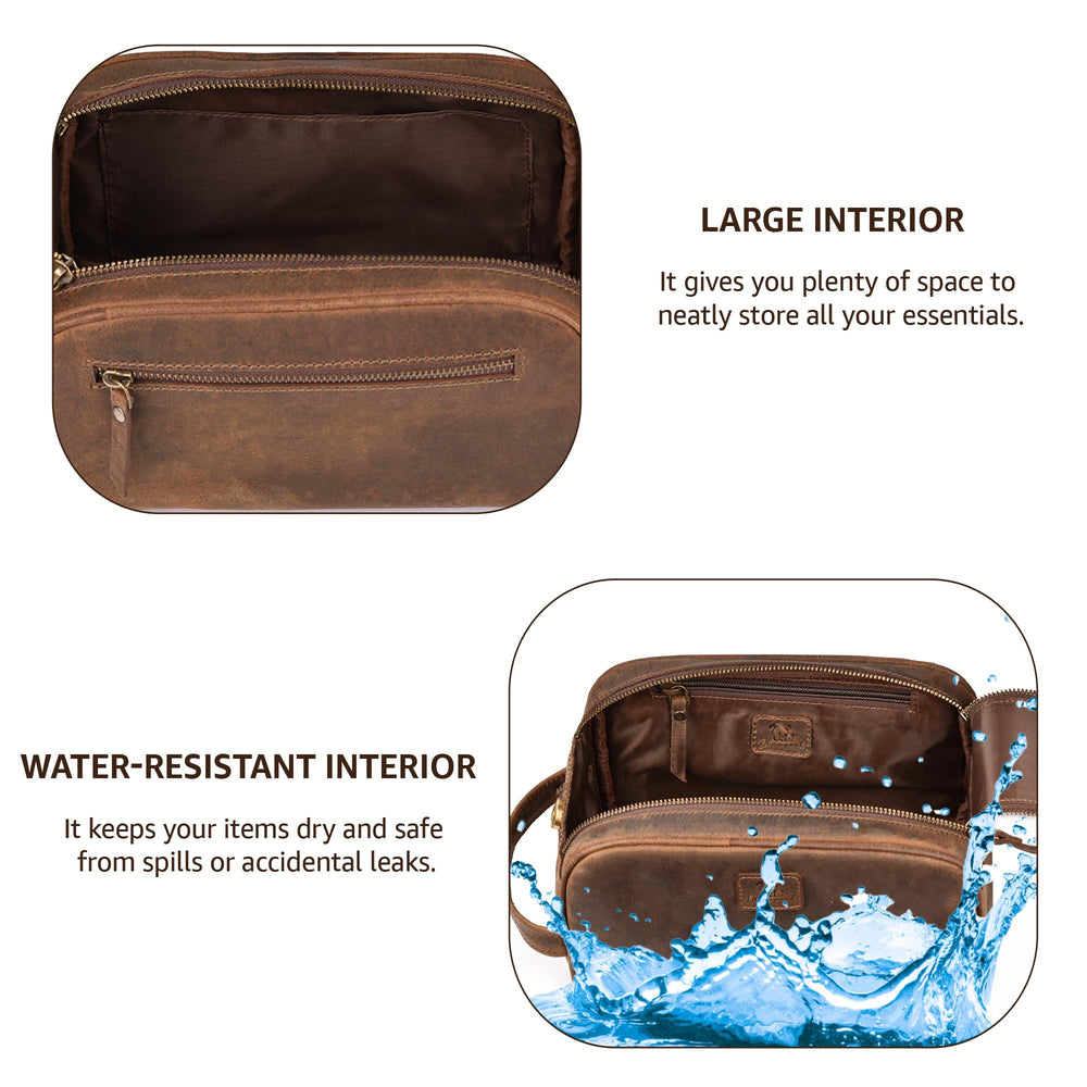 DHAMPOOH Waterproof lining interior detail protects items while traveling