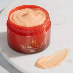 DHC Astaxanthin Collagen Gel swatch on hand demonstrating quick absorption.