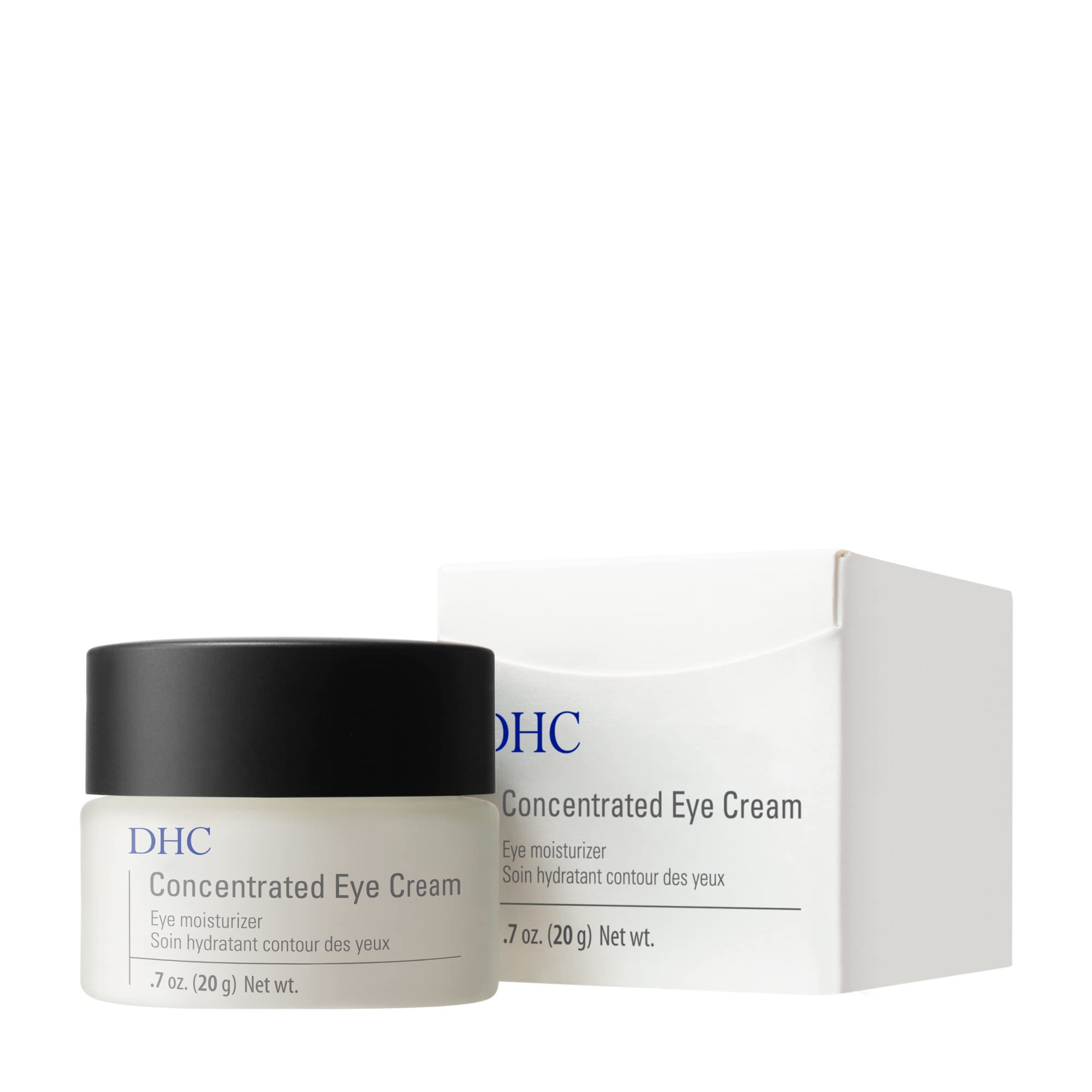 DHC Concentrated Eye Cream with sodium hyaluronate demonstrates hydration around the eye area