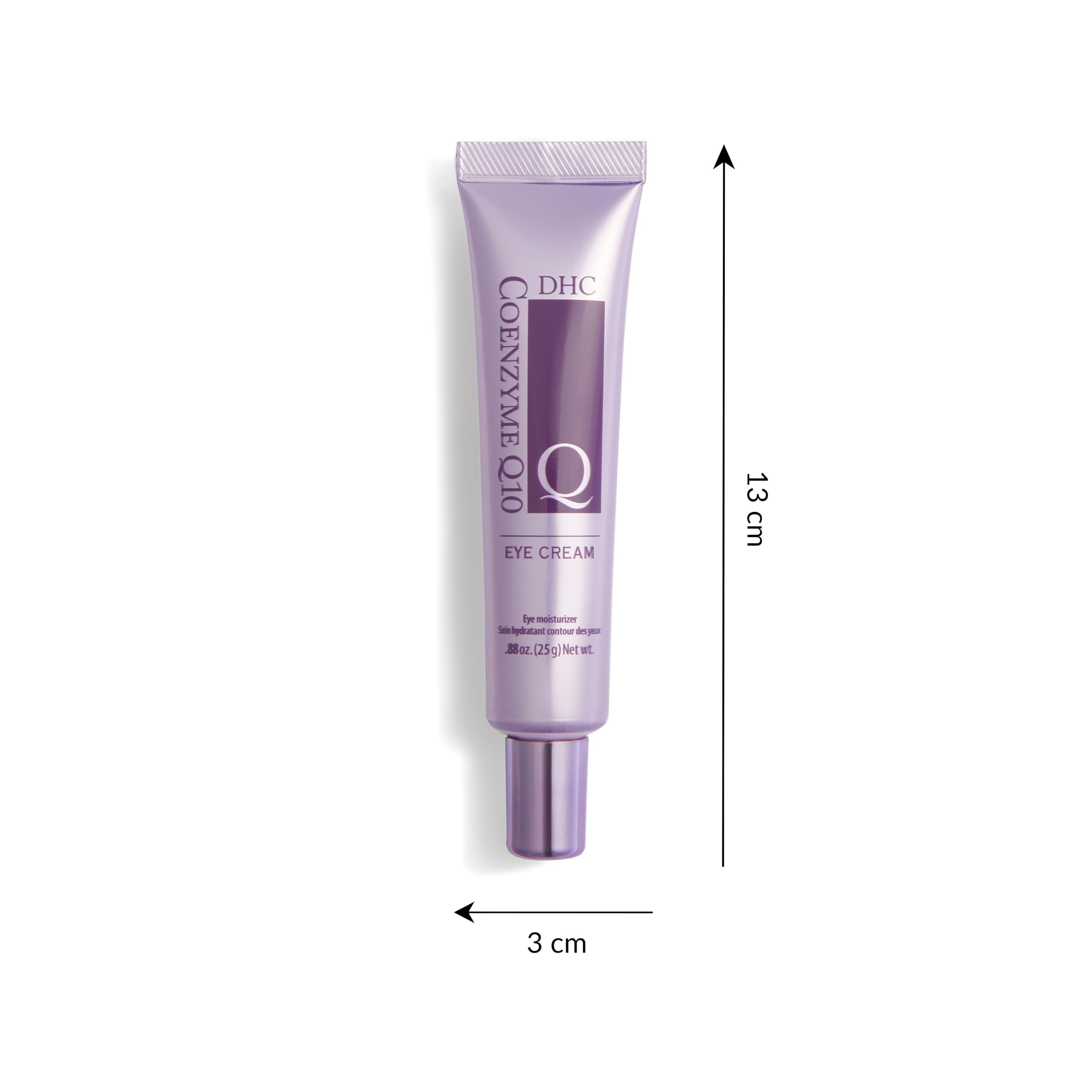 Tube with cap close-up highlighting compact size for travel and layering.