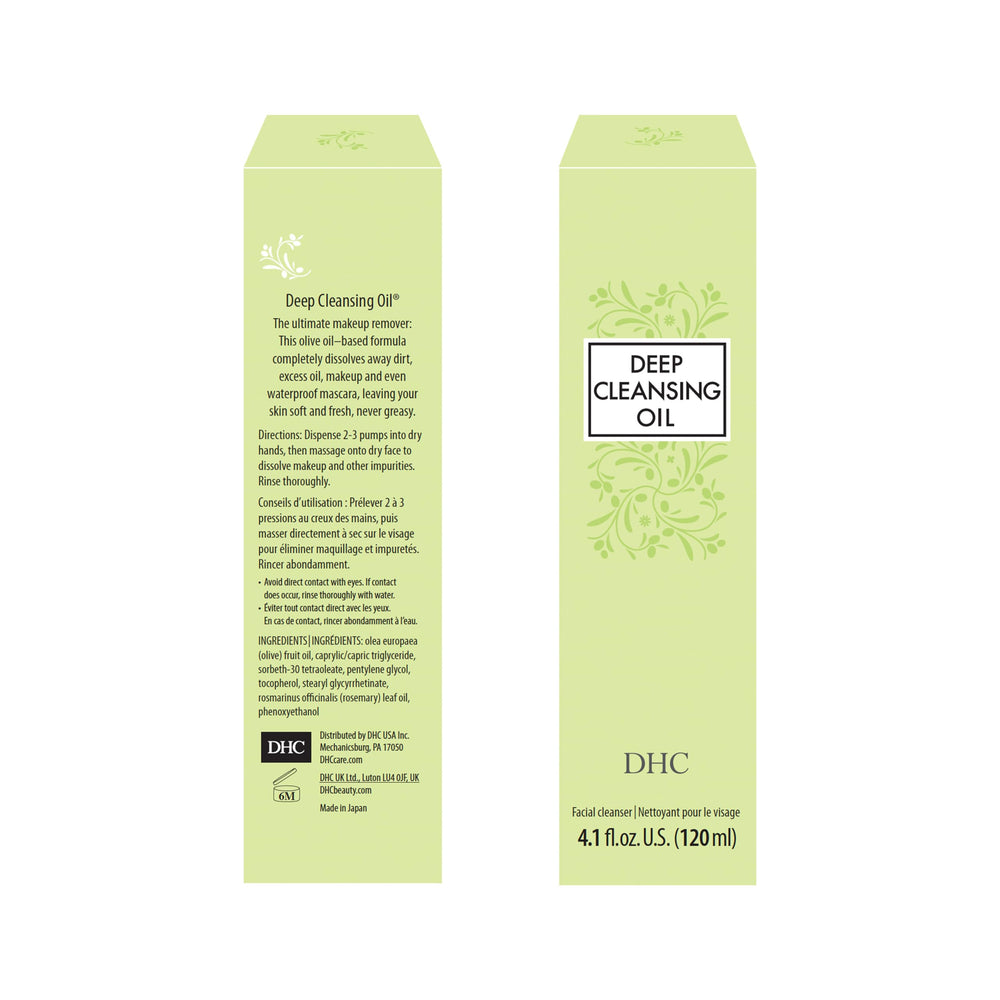 DHC Deep Cleansing Oil rosemary aroma conveys refreshing spa-like experience