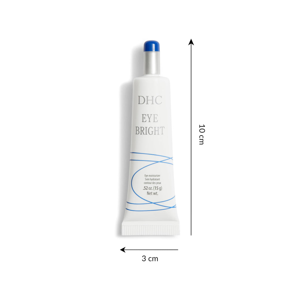 DHC Eye Bright day-use shot suggests all-day wear and quick refreshment.