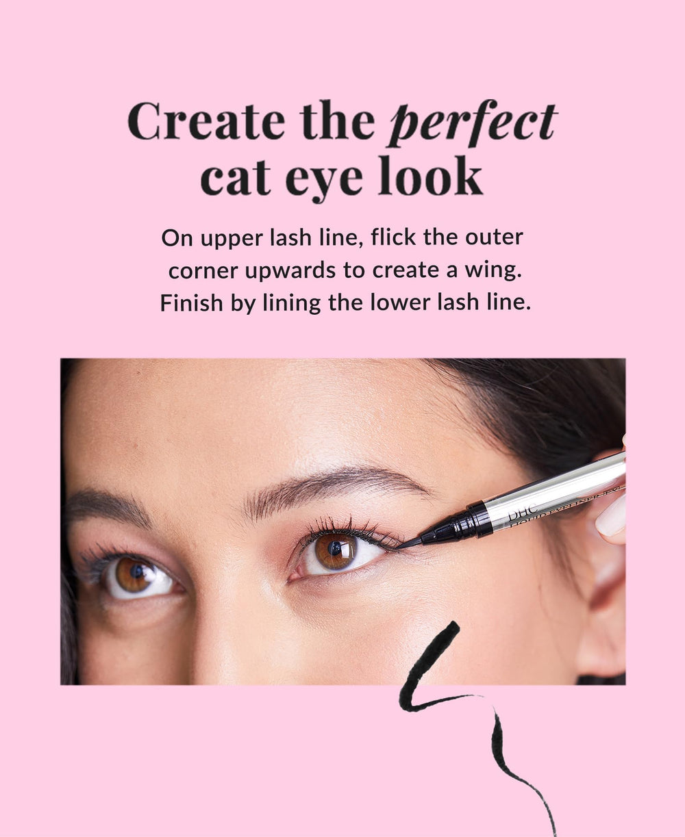 DHC Liquid Eyeliner EX daily-wear look for all-day definition.