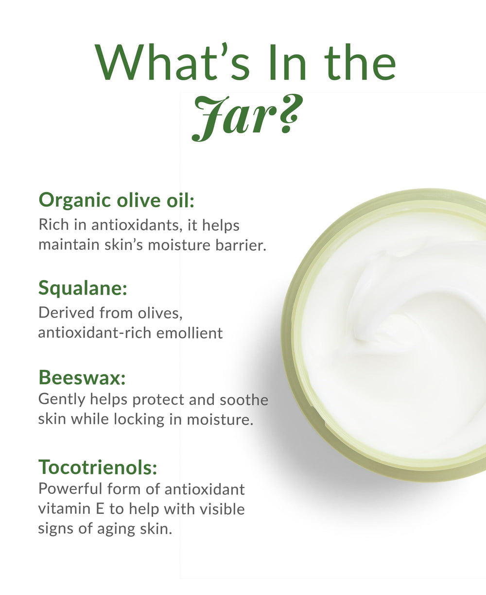 DHC Olive Virgin Oil Essential Cream ingredients highlight olive oil squalane rice bran for antioxidant protection.