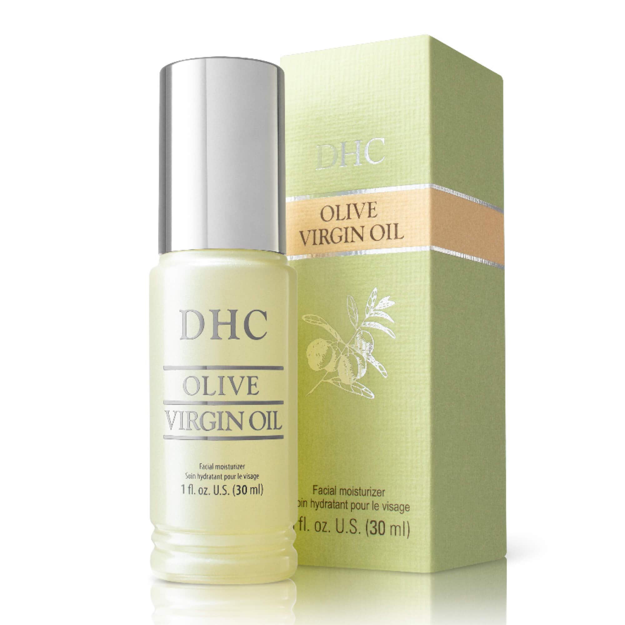 DHC Olive Virgin Oil near eye area delivers gentle moisture without heaviness.