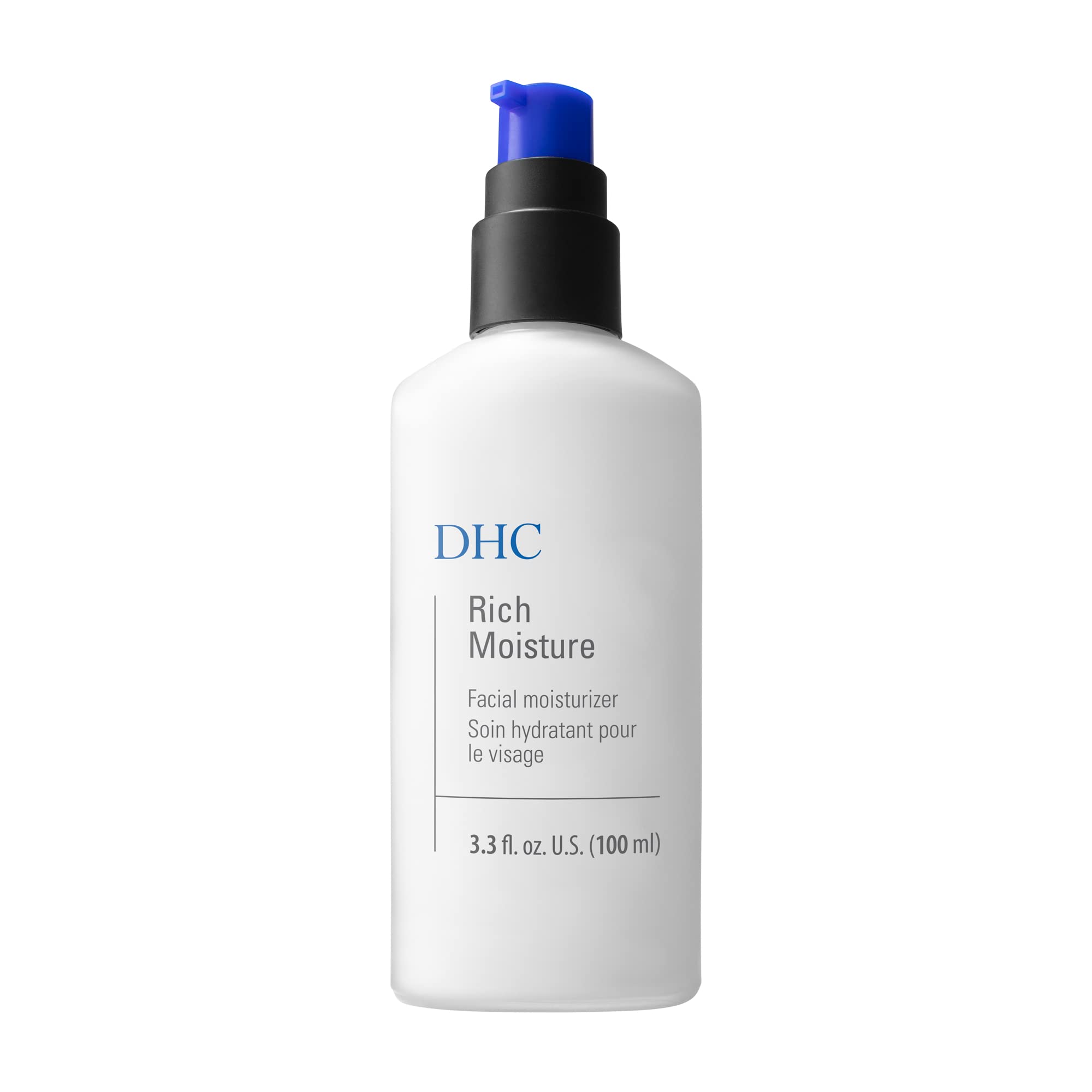 DHC Rich Moisture jar close-up showing creamy texture for deep hydration