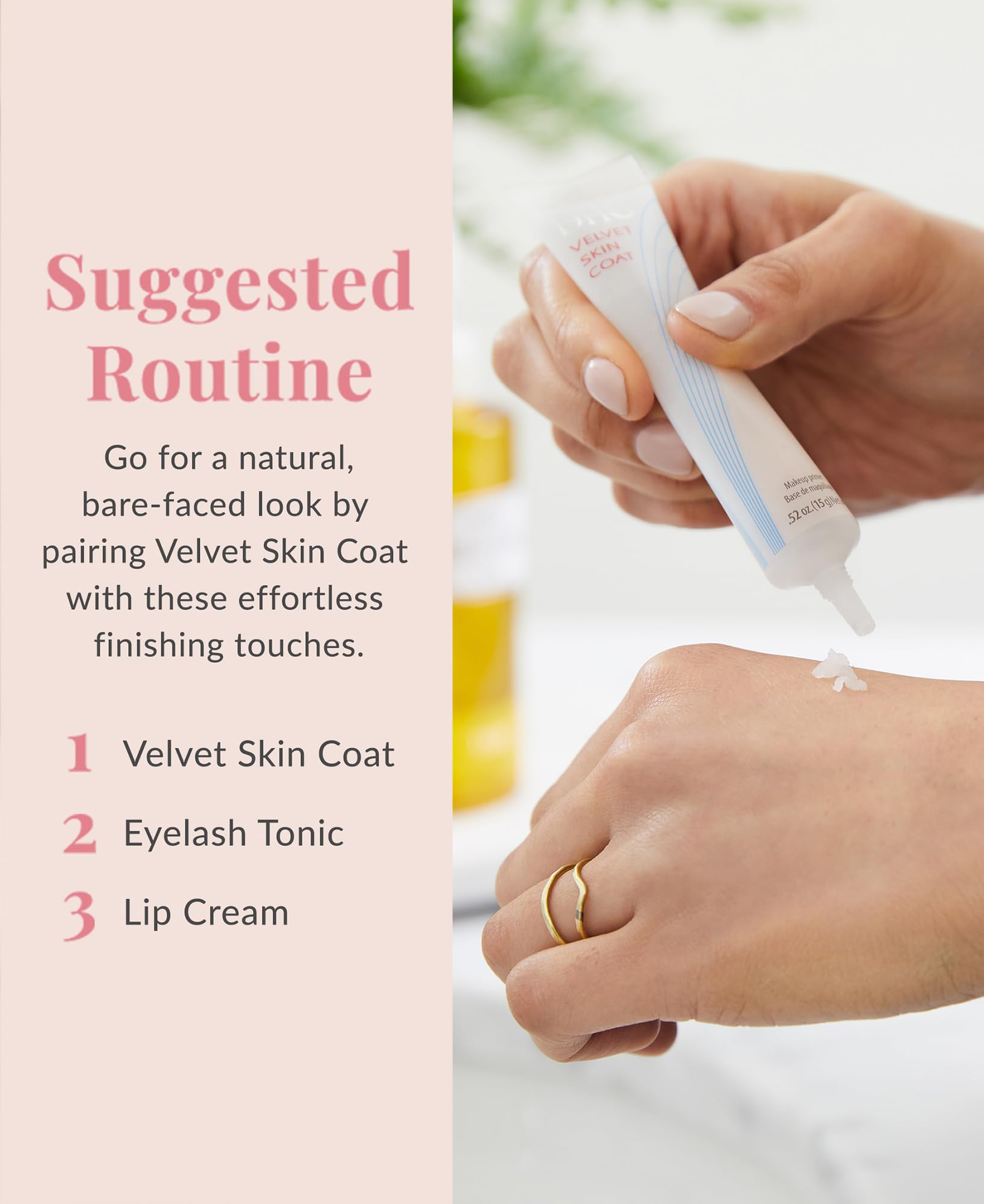 DHC Velvet Skin Coat application with oil-absorbing silica in formula.