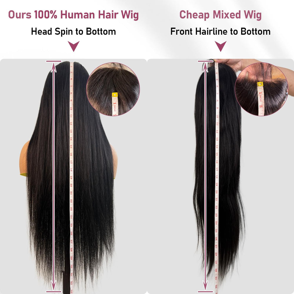 Dheridy 13x6 HD lace wig heat styling up to 400F.