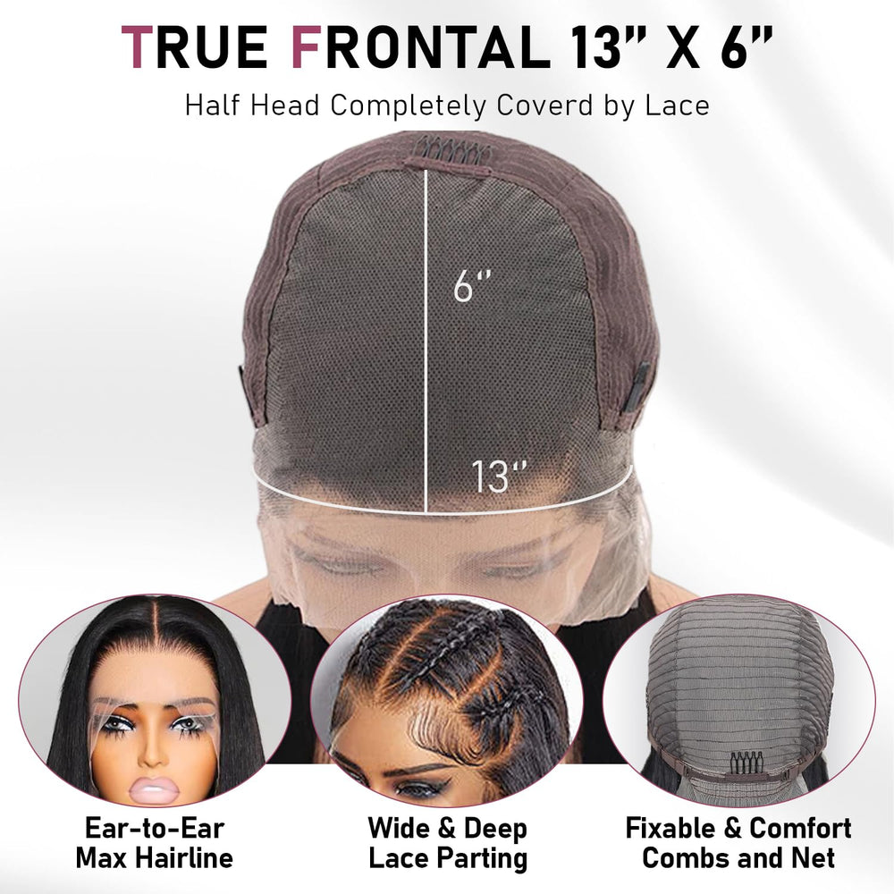 Dheridy 13x6 HD lace wig packaging gifts and care items.
