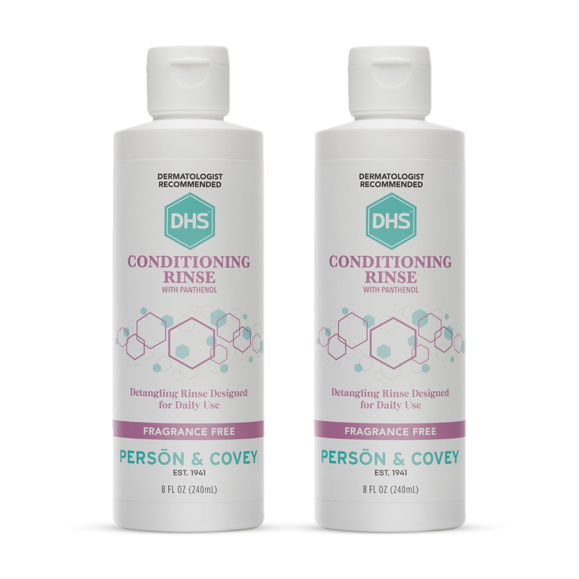 DHS Conditioning Rinse bottle front highlighting hydration for smoother hair