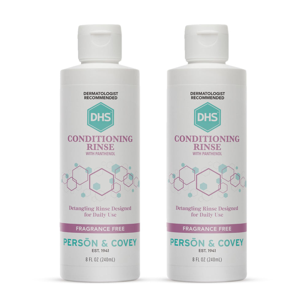 DHS Conditioning Rinse bottle front highlighting hydration for smoother hair