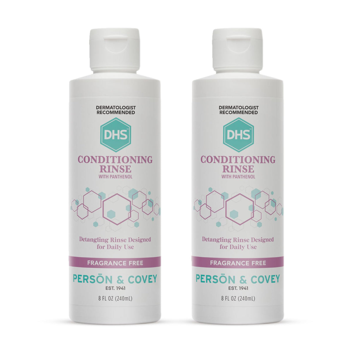 DHS Conditioning Rinse bottle front highlighting hydration for smoother hair