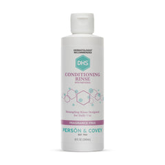 DHS Conditioning Rinse bottle-front promises rich sheen and lightweight body for daily use.