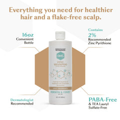 DHS Zinc Shampoo 16oz Pack of 2 detailed ingredients closeup.