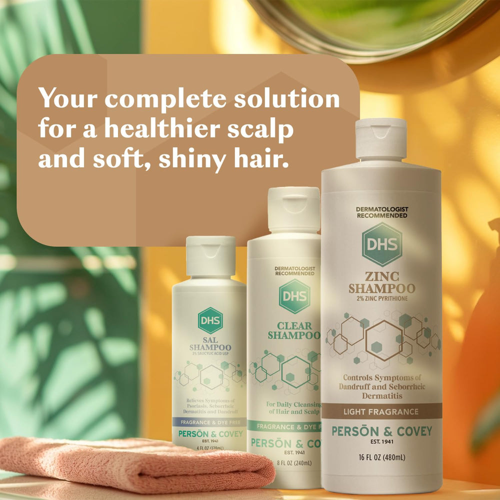 DHS Zinc Shampoo family-heritage shows trusted brand since 1941.