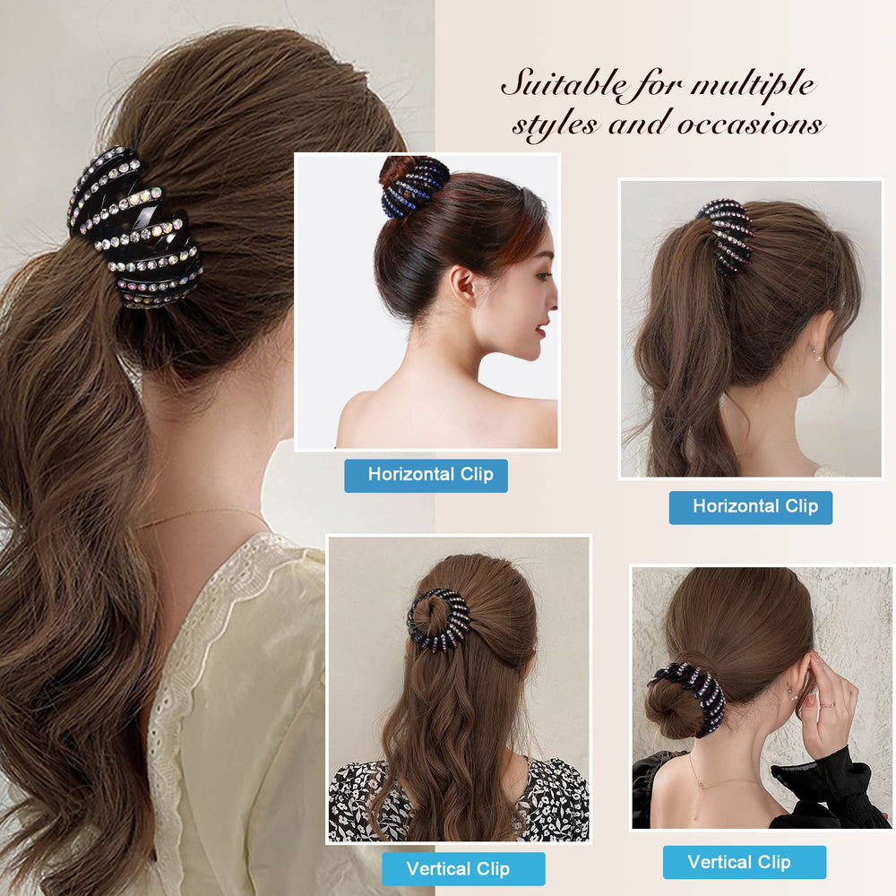 DI QIU REN bird nest clip blue gradient for daily versatile styling.
