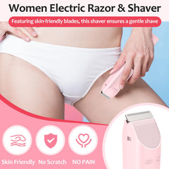 Diagfile bikini trimmer with ceramic blades for smooth trims