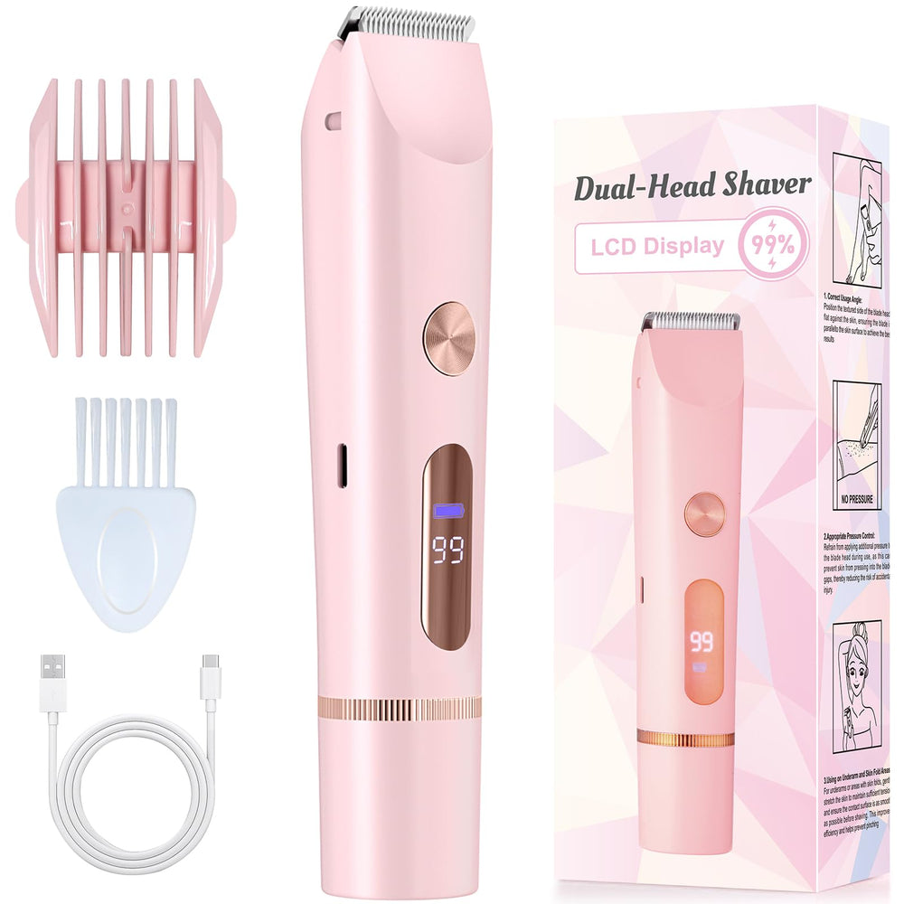 Diagfile bikini trimmer with LED display for precise grooming