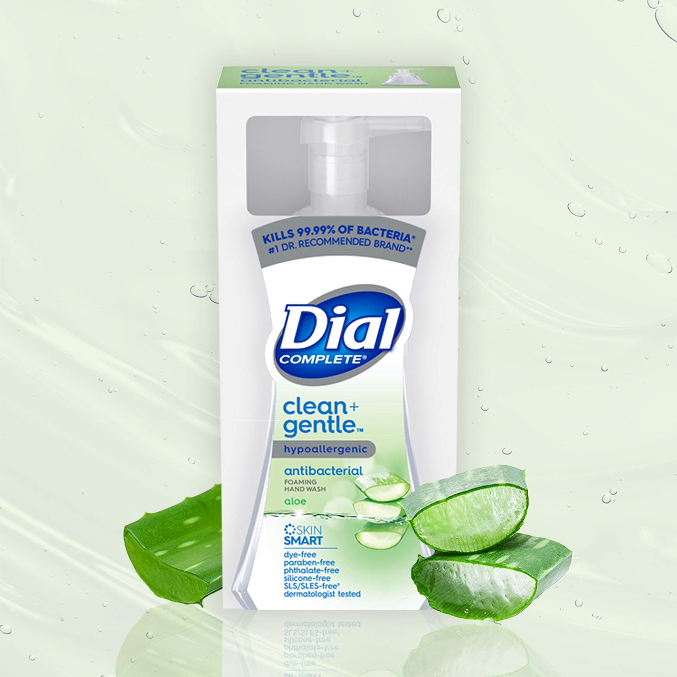 Dial 99.99% bacteria kill claim bottle underscores effective household hygiene